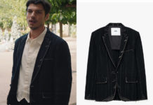ICI TOUT COMMENCE : le blazer à rayures de Gaspard dans l’épisode 1074
