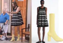 QUEER EYE : Jonathan’s striped dress and yellow boots in episode 9×04
