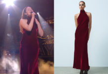 STAR ACADEMY : la longue robe de Julie lors du prime du 21 décembre