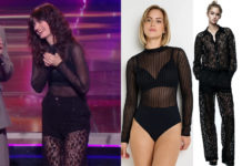 STAR ACADEMY : transparence et paillettes pour la tenue de Marguerite au prime du 30 novembre