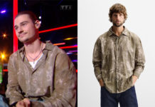 STAR ACADEMY : la chemise kaki de Thomas lors du prime du 19 octobre