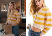 ICI TOUT COMMENCE : le gilet à rayures de Zoé dans l’épisode 1078