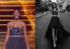 STAR ACADEMY : la tenue noire à cristaux d’Ebony à la finale du 25 janvier