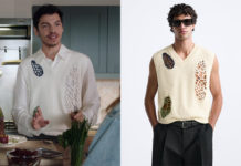 ICI TOUT COMMENCE : le pull sans manches ajouré de Gaspard dans l’épisode 1097