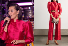 STAR ACADEMY : l’ensemble rouge de Karima lors de la finale du 25 janvier