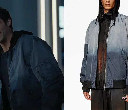 THE RECRUIT : Owen’s hooded bomber jacket in blue in episode 2×01