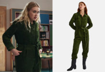 ICI TOUT COMMENCE : la combi vert en velours de Zoé dans l’épisode 1088