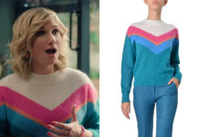 PLUS BELLE LA VIE ENCORE PLUS BELLE : le pull à chevrons colorés de Jennifer dans l’épisode 268