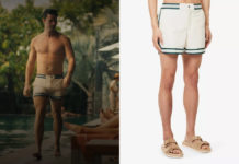 THE WHITE LOTUS : Saxon’s white swim shorts in S3E01