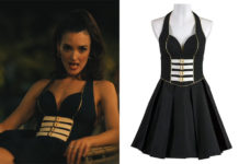 THE WHITE LOTUS : Chloé’s black and white dress in S3E07