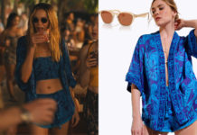 THE WHITE LOTUS : Jaclyn’s blue outfit in S3E04