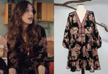 ICI TOUT COMMENCE : la robe bohème noire de Jasmine dans l’épisode 1133
