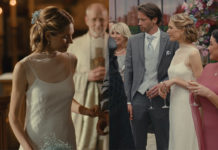 KNOKKE OFF : jeunesse dorée : la robe de mariée d’Émilie et le caméo d’Edouard Vermeulen