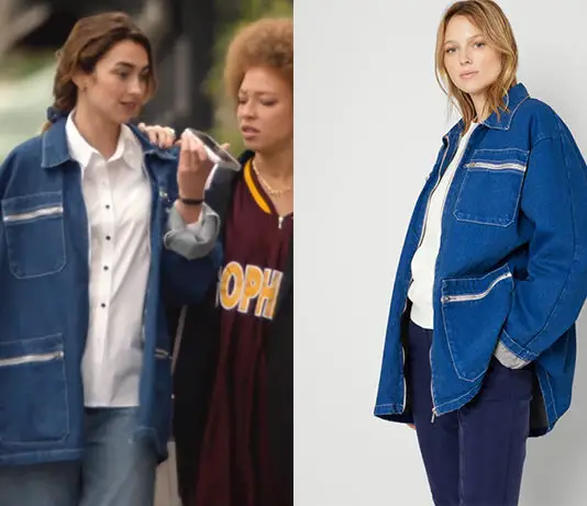 LA BELLE ET LE BOULANGER : la veste en jean de Louise dans le premier épisode