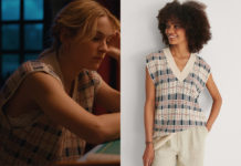 KNOKKE OFF : Jeunesse dorée : le pull sans manches de Louise dans l’épisode 2×02