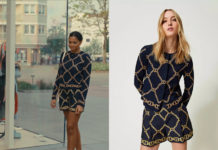 KNOKKE OFF : Jeunesse dorée : la veste et le short imprimés chaines de Margaux dans l’épisode 2×04