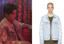 Weak Hero Class 1 : Jeon Yeong-bin’s Temperature print denim jacket in episode 1