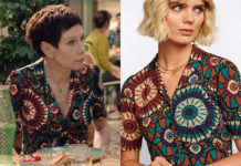 PLUS BELLE LA VIE ENCORE PLUS BELLE : la chemise manches courtes de Babeth dans l’épisode 340