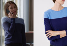 UN SI GRAND SOLEIL : le pull bicolore d’Eve dans l’épisode 1636