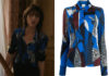 ÉTOILE : Geneviève’s geometric-print shirt in the first episode