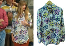 HÉLÈNE ET LES GARÇONS : la chemise à fleurs d’Hélène dans l’épisode 175