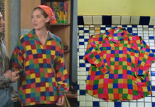 HÉLÈNE ET LES GARÇONS : la chemise à damier multicolore de Johanna dans l’épisode 117