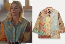 RIEN NE T’EFFACE : la chemise patchwork de Sabine dans le deuxième épisode