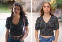 DEMAIN NOUS APPARTIENT : la blouse à fleurs de Valentine dans l’épisode 1946