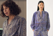 Plus belle la vie encore plus belle : la blouse imprimé cachemire de Viviane Brudet dans l’épisode 334