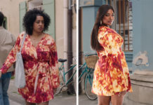 ICI TOUT COMMENCE : la robe portefeuille orange de Billie dans l’épisode 1195