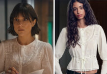 TOUT POUR LA LUMIÈRE : la chemise brodée écru d’Iris dans l’épisode 6