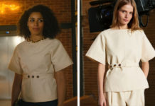 TOUT POUR LA LUMIÈRE : la blouse de Justine Daoust dans le deuxième épisode