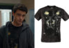 Ginny and Georgia : Marcus’s black cat print t-shirt in 3×01