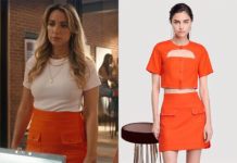 TOUT POUR LA LUMIÈRE : la jupe orange de Tess dans l’épisode 5