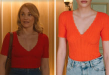 TOUT POUR LA LUMIÈRE : le top orange de Victoria Vargas dans le deuxième épisode