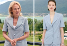 ICI TOUT COMMENCE : l’ensemble bleu d’Annabelle dans l’épisode 1230