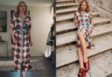 ICI TOUT COMMENCE : la robe motif « carrelages » de Constance dans l’épisode 1222