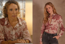 TOUT POUR LA LUMIÈRE : la blouse au motif à inspiration Toile de Jouy de Florence