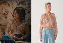 TOUT POUR LA LUMIÈRE : la blouse à l’imprimé cachemire d’Iris dans l’épisode 18