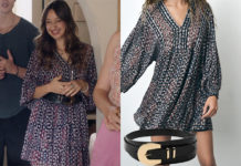 ICI TOUT COMMENCE : la robe avec fil métallisé de Jasmine dans l’épisode 1218