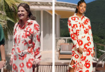 DEMAIN NOUS APPARTIENT : la robe à fleurs rouges de Joyce dans l’épisode 1996