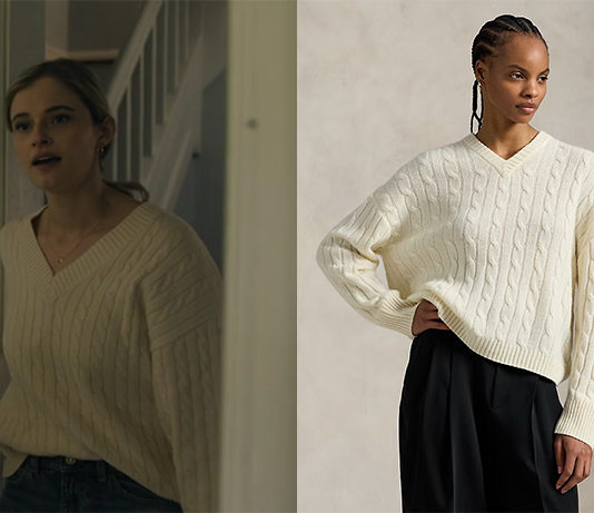 The Institute: Wendy’s Elegant Cable-Knit Cashmere Sweater in Episode 4