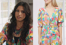 ICI TOUT COMMENCE : la blouse colorée de Julia dans l’épisode 1245