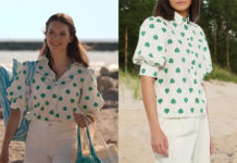 ICI TOUT COMMENCE : la blouse à cœurs verts de Ninon dans l’épisode 1242