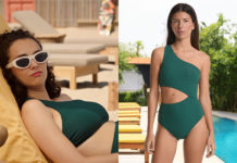 DEMAIN NOUS APPARTIENT : le maillot vert de Violette dans l’épisode 2005 à g. capture d'écran "Demain nous appartient" épisode 2005, source Auvio