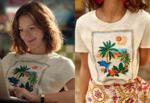 PLUS BELLE LA VIE ENCORE PLUS BELLE : le t-shirt « paysage tropical » d’Apolline dans l’épisode 430