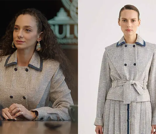 L’Héritière et l’Ambitieux : la veste gris et bleu de Berna dans le deuxième épisode