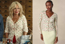 ENQUÊTE EN FAMILLE : le petit cardigan fleuri de Claire dans le troisième épisode