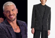 STAR ACADEMY : la veste à rayures en cristal de Jonathan lors du prime du 18 octobre