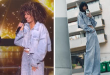 STAR ACADEMY : l’ensemble en jean de Léane lors du prime du 18 octobre